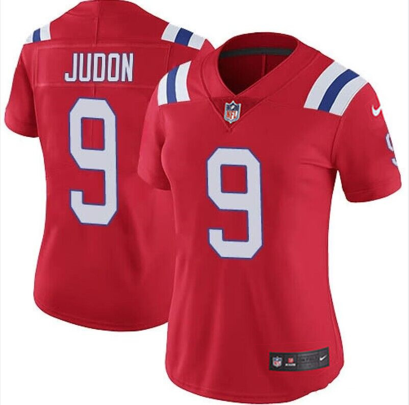 Women's New England Patriots #9 Matt Judon Red Red Vapor Untouchable Limited Stitched Jersey